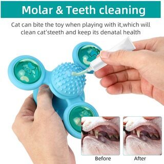 猫おもちゃ 風車型 回転式 猫じゃらし 猫ボール 光る 運動不足・ストレス解消の画像