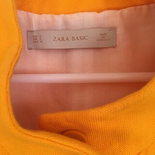 ZARA チェスターコート　イエローの画像