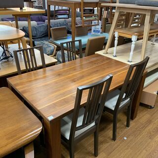 ダイニング5点セット ダークブラウン 売場展開中!!! ダイニング5点セット ダークブラウン 売場展開中!!!