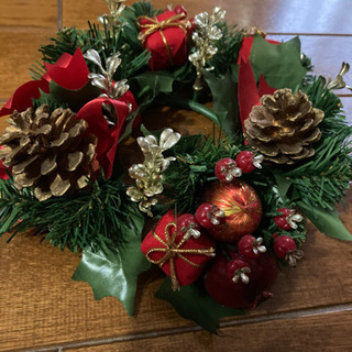 クリスマスリース&キャンドルリースの画像