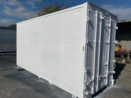 No. 437 アルミバン2ｔ車ロング アルミ箱 バイク倉庫 トラックコンテナ コメ保管庫 物置 DIY