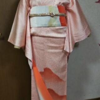 👘　正絹　総絞り　付下げ　★柳絞りの画像