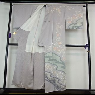 訪問着　正絹　パールトン加工の画像