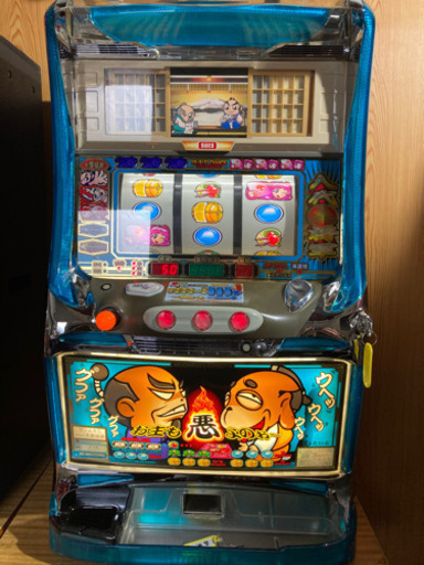 パチスロ  実機　吉宗　4号機　大都　越後屋パネル