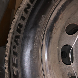 195/65R15 スタッドレス　ホイール付き4本セット　BRI...