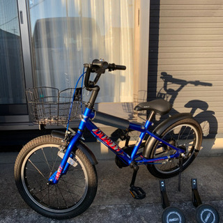 子供自転車18インチ(変速なし補助輪付き)