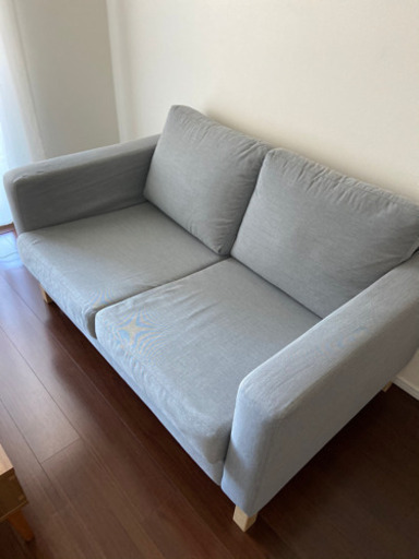 IKEA KARLSTAD 2人掛けソファ ライトグレー