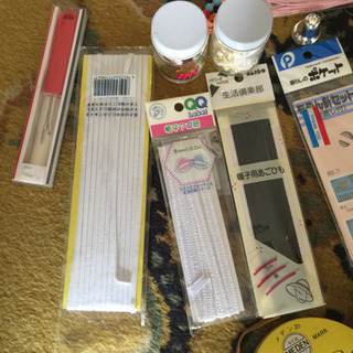 裁縫 糸 帽子ゴム 針 いろいろの画像
