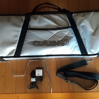 CASIO キーボード CT-310 ACアダプタ 譜面立て 専用ケース付の画像