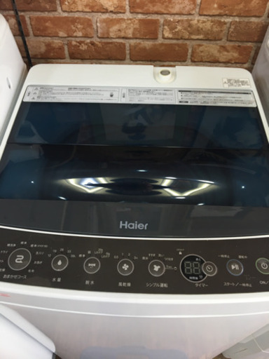 Haier 4.5キロ　2018年製　全自動洗濯機　