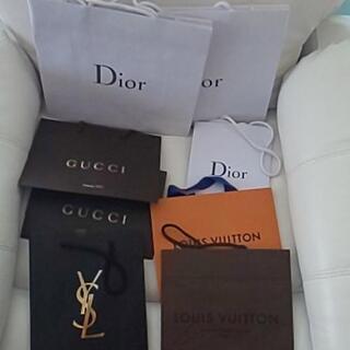ブランド紙袋セット★美品★ルイヴィトン グッチ Dior サンローラン