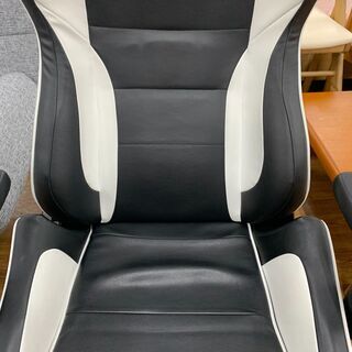 NITRO ゲーミングチェア akracing ブラック×ホワイト ※クッション欠品 