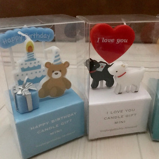 新品 お祝い用キャンドル 4つの画像