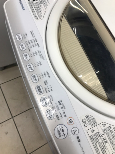TOSHIBA 東芝 AW-6G2 2015年製 6kg 洗濯機