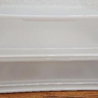 【成約】無印良品◆PP収納ケース引出式横ワイド・小◆2個セット