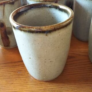 益子焼  湯呑茶碗の画像
