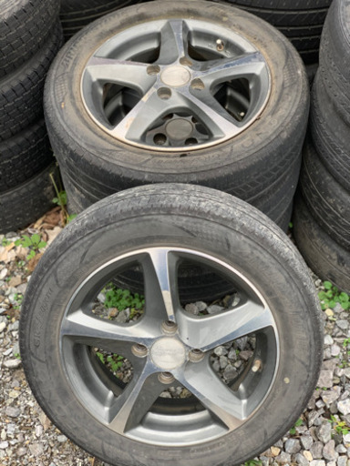 アルミホイールタイヤ付き4本セットです‼️
