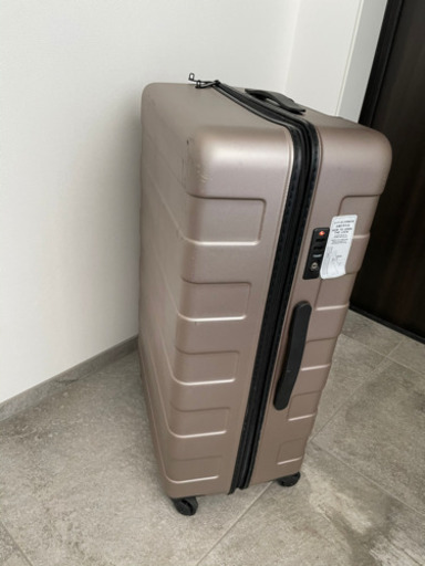 無印良品　102L キャリーバーの高さを調整できるストッパー付きハードキャリー