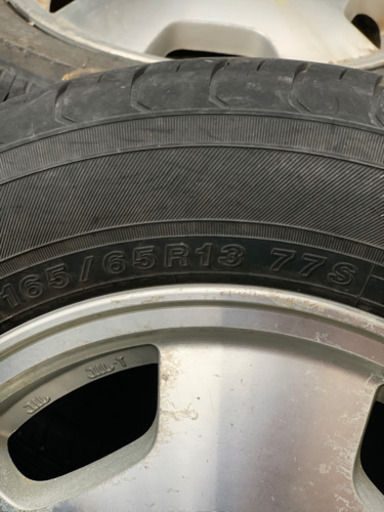 ダイハツ用アルミホイールタイヤ付き4本セットです‼️溝もあります‼️