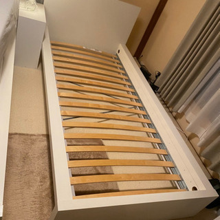 【無料】0円美品　IKEA シングルベッド　マルム　美品