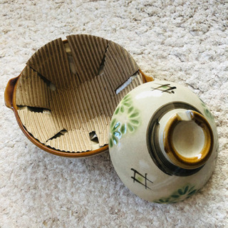 【未使用品】ダイソー　土鍋　直径19cm