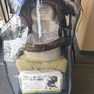 ベビーカー＋レインカバー コンビ メチャカルファーストα (BB-400) (中古2015春購入)の画像