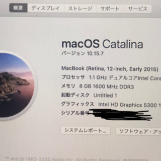 macbook 2015 12インチ 付属品完備 ジャンク扱い