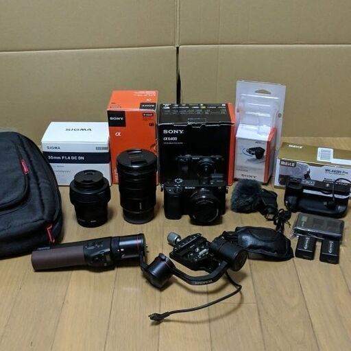 【美品】【バラ売・値下不可】α6400 ミラーレス 一眼 カメラ 撮影キット