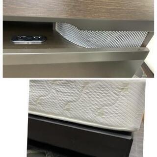 ワイドダブル　マットレス付きベット　　コンセント2個付きの画像