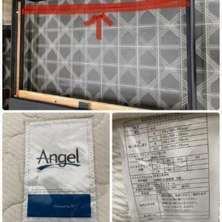 ワイドダブル　マットレス付きベット　　コンセント2個付きの画像