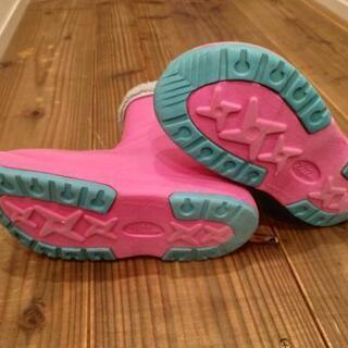 (中古)キッズ・ジュニアスノーブーツ(ピンク色)の画像