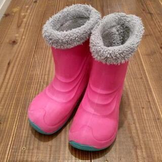 (中古)キッズ・ジュニアスノーブーツ(ピンク色)の画像