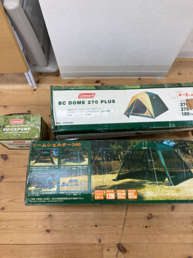 N 11-550 Colemanテント　VISIONPEAKSドームシェルター　コールマンポンプ