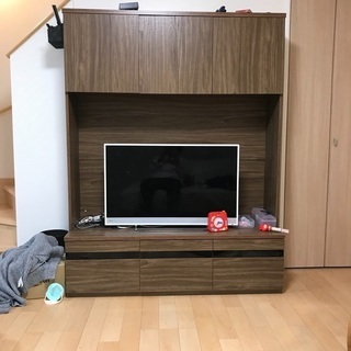 値下げしました。ハイタイプテレビボード　グラスライン