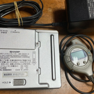 【ジャンク】シャープ　MDプレーヤーの画像