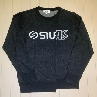 【美品】SILAS サイラス ニット ロゴ セーター ブラック