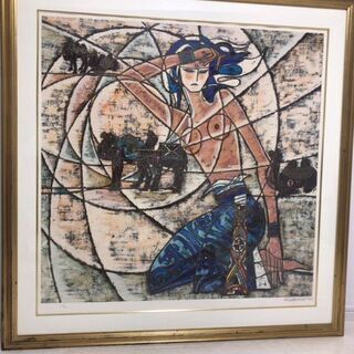 丁紹光(ティン・シャオカン) シルクスクリーン「シルクロード」