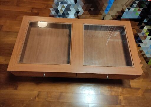 今日までセンターテーブル　天然木