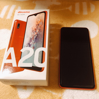 SIMフリー スマホ GALAXY A20 レッド　超美品