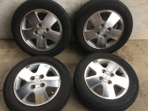 155/65R13ラジアルスズキ純正アルミホイール