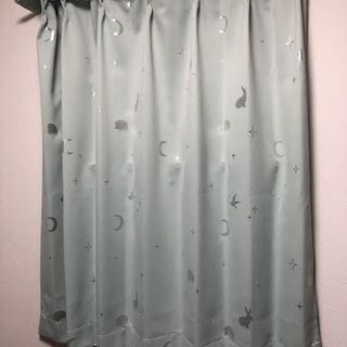 【取引完了】カーテン（ニトリ）幅100×丈110cm　グリーン
