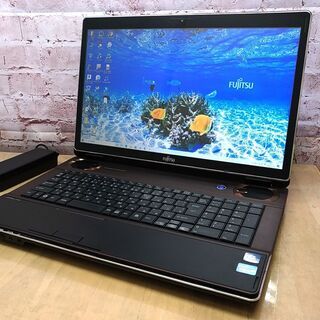 【送料無料・値下相談◎】富士通 NH77/CD【地デジOK★フルHD 17.3型★SSD 512GB 新品 国内メーカー3年保証★Core i7★Mem 8GB】