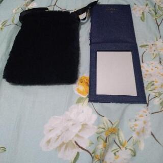 lanvin ポーチ 折りたたみ鏡 セットの画像