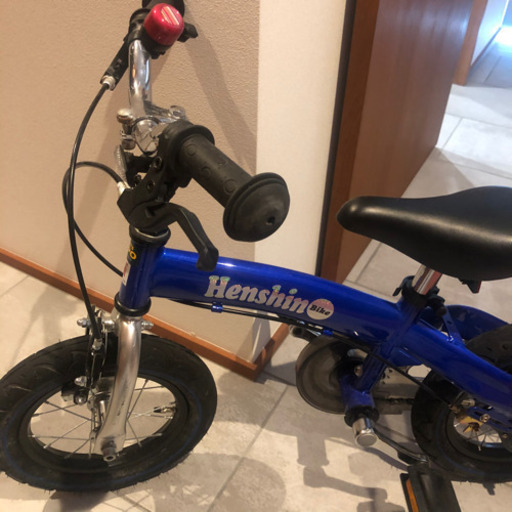 美品　室内保管　へんしんバイク　子供用　自転車　ブルー　美品　ストライダー　HENSHINBIKE