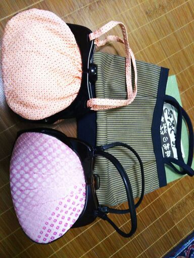 かわいい絞りの和バッグ