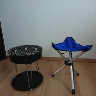 バーベキュー用品   おりたたみイスの画像