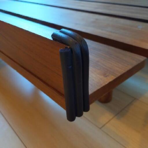 再値下げ】ニトリ ダブルベッドフレーム（ウォールナット）