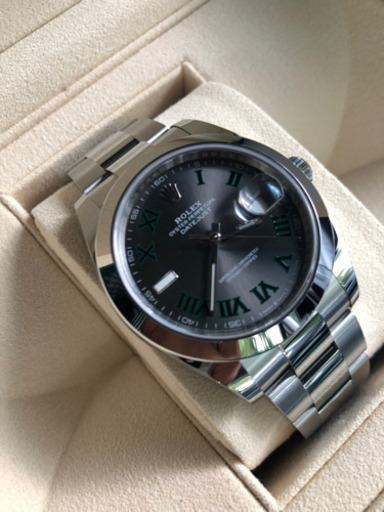 ロレックス　デイトジャスト　ローマングリーン