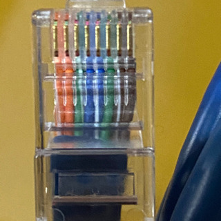 【8極8芯  LANケーブル ／ コネクタプラグケーブル 2m】☆新品未使用未開封☆の画像