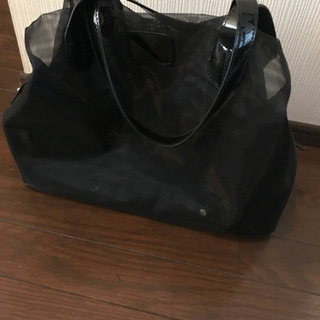 　メッシュの花柄ショルダーバッグの画像